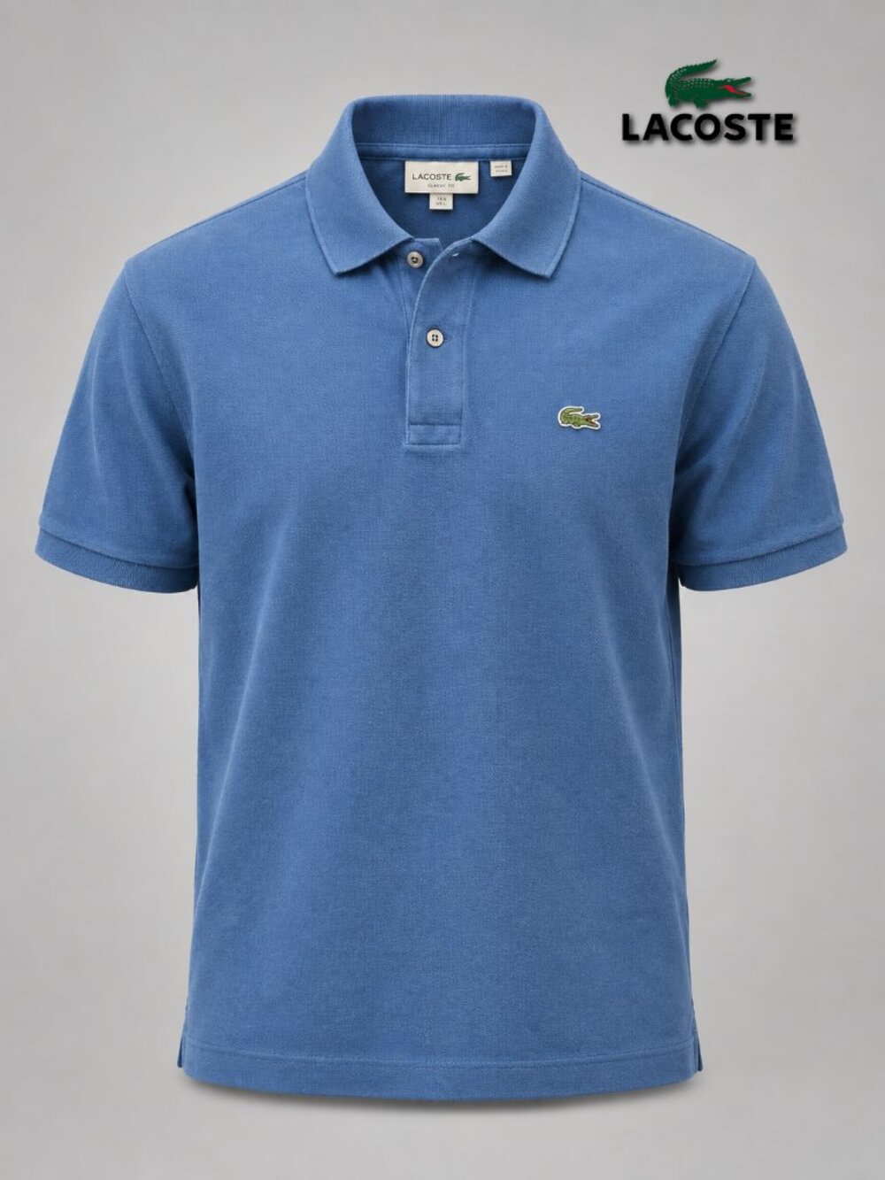Lacoste Blue Classic Fit Cotton Piqué Polo Shirt - US XL / FR 6 - Picture 2 of 6